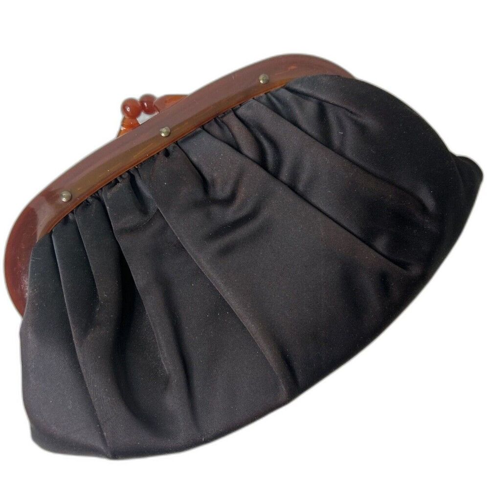 Vintage Clutch Bag Purse Handbag FLAWED-discoloration, vintage wear